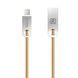 Кабель Recci RCL-C100 USB Lightning Vajra 1м золото 6955482589564 фото 1