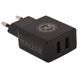 Мережевий зарядний пристрій WK WP-U11i Blanc 2.1A 2USB плюс кабель Lightning 220V EU чорний 6970349283607 фото 10