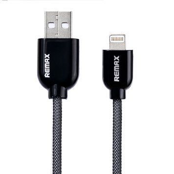 Кабель Remax USB Lightning Super Cable 1м чорний 6954851209683 фото