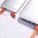 Кабель Combo 2-in-1 Remax RC-020t Aurora USB microUSB Lightning 1м помаранчевий 6954851221579 фото 3
