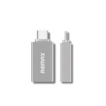 Перехідник Remax RA-OTG1 Glance USB(F) to Type C срібло 6954851289760 фото