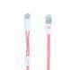 Кабель Remax RC-025t Gemini Combo 2-in-1 Lightning microUSB 1м рожевий 6954851251286 фото 1