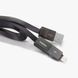 Кабель Remax RC-042t Strive сombo 2-in-1 Lightning microUSB 1м чорний 6954851272939 фото 2