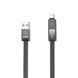 Кабель Remax RC-042t Strive сombo 2-in-1 Lightning microUSB 1м чорний 6954851272939 фото 3