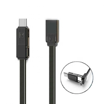Кабель Combo 3-in-1 Remax RC-070th Gplex Lightning microUSB Type-C 1м темно-сірий 6954851267225 фото