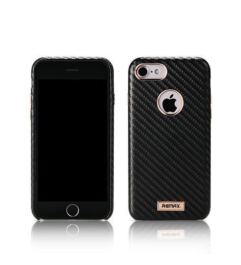 Чохол Remax Carbon iPhone 7 чорний силікон 6954851262619 фото