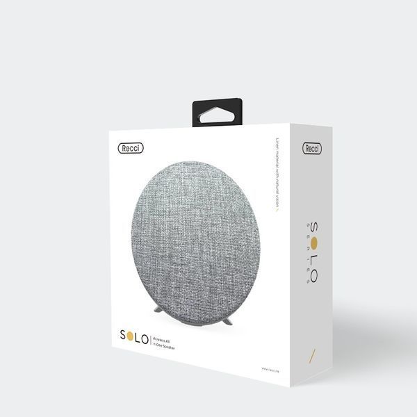 Портативна безпровідна калонка Recci RBS-G01 Solo Bluetooth 10 Вт сіра 6955482582596 фото