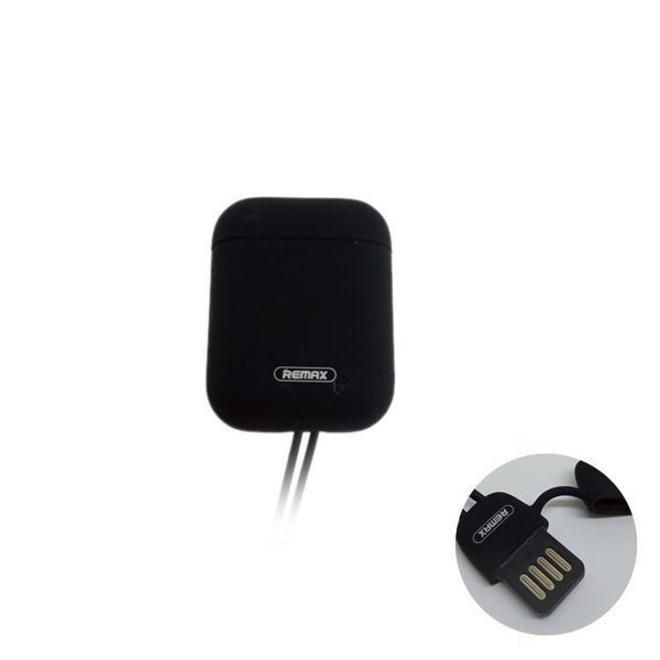Чохол-зарядка для навушників Remax RC-A6 charger чорний 6954851232346 фото