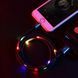 Кабель Remax RC-133i USB Lightning EL Luminous Sound-Activated 1м чорний 6954851297567 фото 2