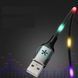 Кабель Remax RC-133i USB Lightning EL Luminous Sound-Activated 1м чорний 6954851297567 фото 1