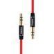 Audio кабель Remax RM-L100 AUX 3.5 miniJack M-M 1м червоний 2000700000490 фото 1