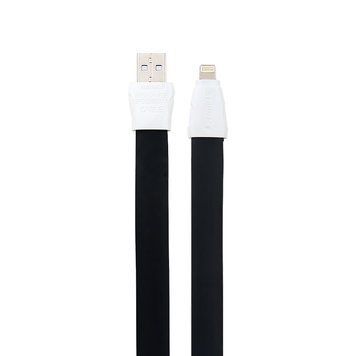 Кабель Remax RC-011i USB Lightning Flat Full Speed II 1м чорний 2000700000315 фото