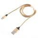 Кабель Recci RCT-W100 USB Type-C Gravel 1м золото 6955482585566 фото 1