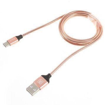 Кабель Recci RCT-W100 USB Type-C Gravel 1м рожеве золото 6955482585597 фото