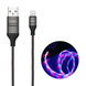 Кабель Remax RC-130i USB Lightning EL Ultimate Edition 1м чорний 6954851297550 фото 1