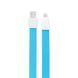 Кабель Remax RC-011i USB Lightning Flat Full Speed II 1м синій 2000700004641 фото 1